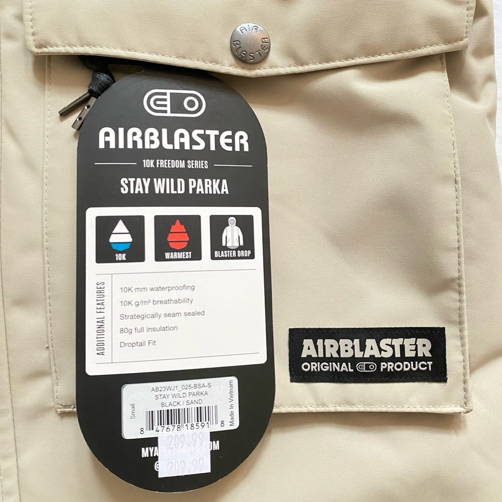 Airblaster Stay Wild Ski / Snowboard Coat Jacket - Picture 5 of 5